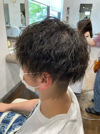 パーマ メンズ 加藤 泰地のヘアスタイル