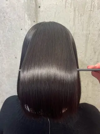 ミディアム 髪質改善/縮毛矯正/ 艶カラーASAYAのヘアスタイル