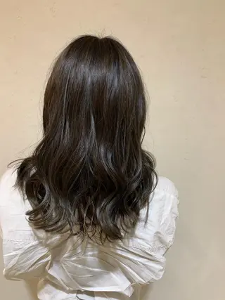 セミロング カラー 西新/siohair 似合わせ/石尾刻矢のヘアスタイル