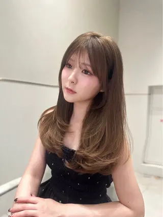 ロング 名古屋/レイヤー/ 津野 こころのヘアスタイル