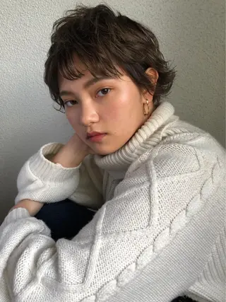 ショート カラー a rikaのヘアスタイル
