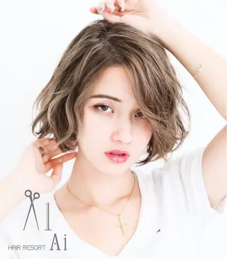 ミディアム カラー hairresort Ai 御徒町のヘアスタイル