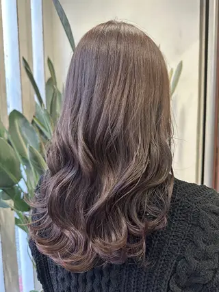 ロング カラー un eye/hai r🎀🪞山﨑愛菜のヘアスタイル