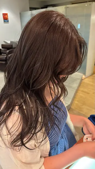 ロング カラー 滝沢 ののかのヘアスタイル