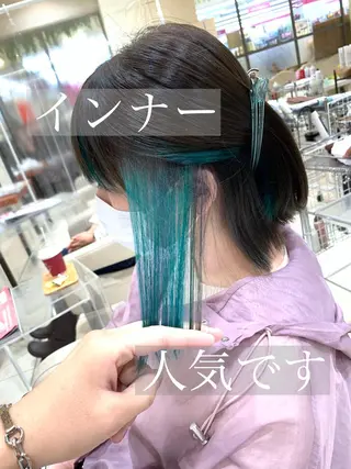 ミディアム MODEks eau 佐藤優志のヘアスタイル