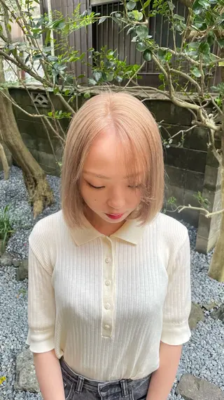 ミディアム 水田 帆波のヘアスタイル