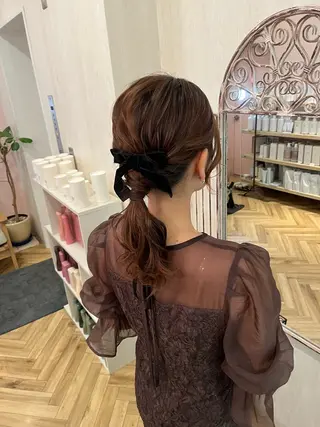 ロング ヘアアレンジ 0円メンズカット 🎀和氣七星💟のヘアスタイル