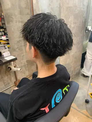 パーマ メンズ ⚡️メンズパーマ特化 mens支持◎/忠地のヘアスタイル