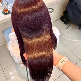 ロング カラー ガーリー/暖色カラー /横浜/さくらのヘアスタイル