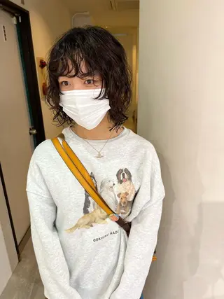 ミディアム パーマ MARU レイヤー/パーマのヘアスタイル