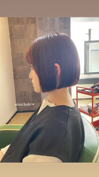 ショート カラー 広島/ボブ/レイヤー 🌿‬wakabaのヘアスタイル