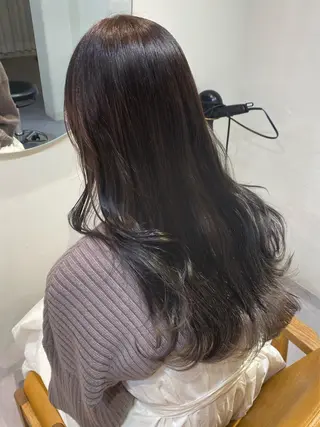 セミロング カラー 当日予約大歓迎💗 依田瑞希のヘアスタイル