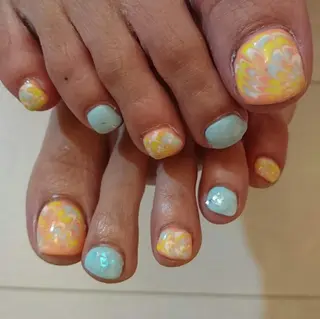 ショート ミディアム セミロング ロング カラー キッズ ネイル まつエク プライベートサロン HA♥NAのマツエク・マツパデザイン