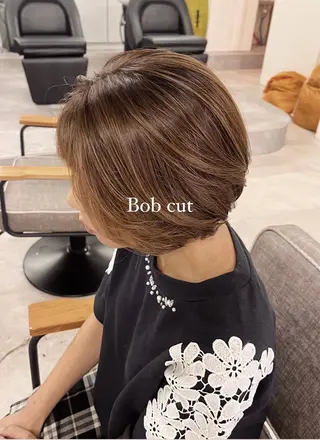 ショート Ⓜ︎iyu🌊/ハイ ライト/海外風カラーのヘアスタイル