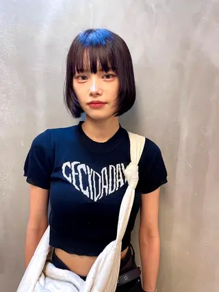 ミディアム カラー パーマ ヘアアレンジ メンズ キッズ ネイル マツエク・マツパ アイブロウ tatsumi/ボブ ウルフ/レイヤーのヘアスタイル