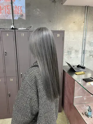 ロング カラー era所属・azumi/ボブ/暖 色/オリーブ/縮毛のヘアスタイル