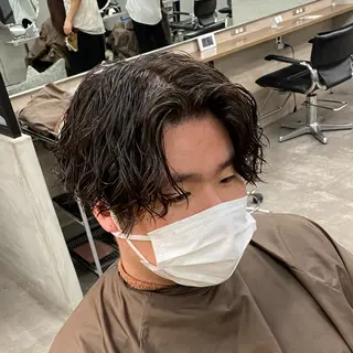 パーマ メンズ 佐藤 幸輝のヘアスタイル