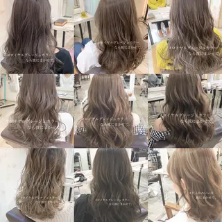 ロング カラー ◆感動口コミ/最小顔 理論カット◆森口 峻のヘアスタイル