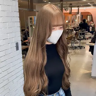 カラー LUNTY NAMBA 難波駅前店所属・透け感ベージュ 🪐REN🪐のヘアスタイル