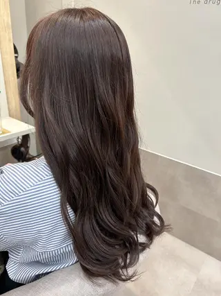 ロング カラー 三岳 小雪のヘアスタイル