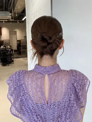 ロング ヘアアレンジ 暖色カラー /ヘアアレンジ/花鈴のヘアスタイル