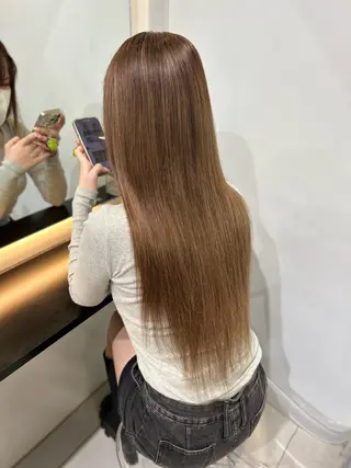 ロング カラー yuzuki/ ハイトーン・エクステのヘアスタイル