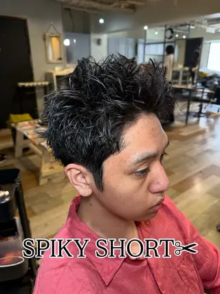 ショート パーマ メンズ メンズカット/パーマ 艶カラーTAIGA︎のヘアスタイル