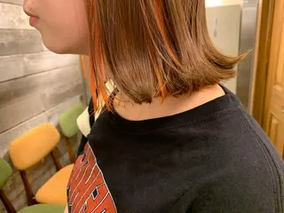 ミディアム カラー ヘアアレンジ kei/透明感カラー /ベージュ/髪質改善のヘアスタイル