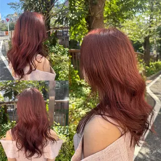 セミロング カラー 居心地の良さ◎ 明るいお店です◎のヘアスタイル