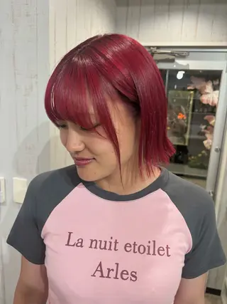 ショート カラー 渋谷デザインカラー 🎀ハイトーンのヘアスタイル