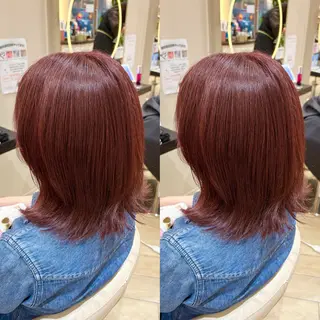 ミディアム カラー 🎀推し活カラー/ ピンクカラー/のののヘアスタイル