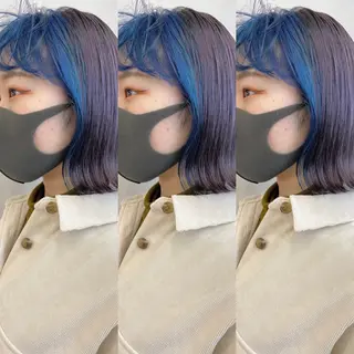 ショート カラー ヘアアレンジ ハイトーン/ ボブ 中村麟のヘアスタイル