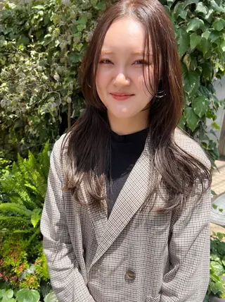 ロング カラー le'a所属・谷町/Le'a /竹原詩緒奈のヘアスタイル