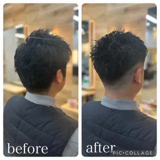 ショート メンズ Aguhair milo森山知幸のヘアスタイル