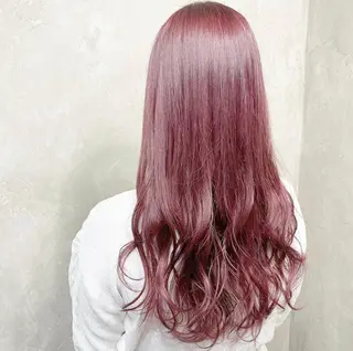 ロング カラー パーマ ヘアアレンジ ネイル マツエク・マツパ 艶ピンク*ヘアセット 🌙shioriのヘアスタイル