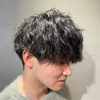 ショート パーマ メンズ メンズ/メンズパーマ /心斎橋/新地政紀のヘアスタイル