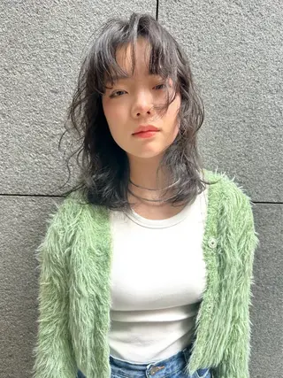 ミディアム パーマ lelu所属・lelu / 佐々木のヘアスタイル