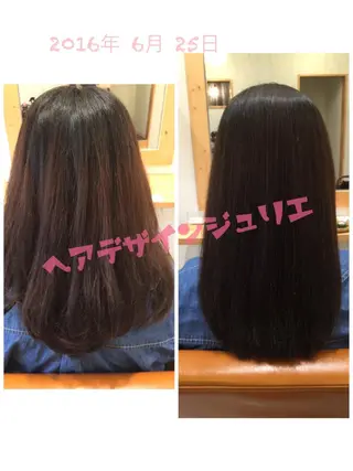 ミディアム セミロング ロング ツヤ髪専門美容師 桑原 和誠のヘアスタイル