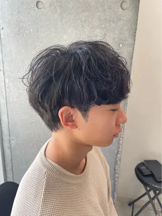 パーマ メンズ メンズモテパーマ💙 fuwaのヘアスタイル