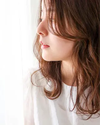 セミロング カラー nagisa /縮毛矯正のヘアスタイル