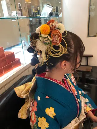 ヘアアレンジ 髪質改善春間 慶康のヘアスタイル