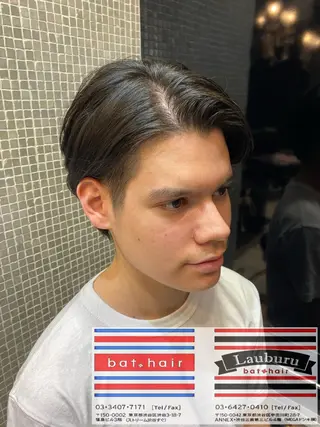 ショート カラー パーマ ヘアアレンジ メンズ キッズ バトヘアー渋谷 officialのヘアスタイル