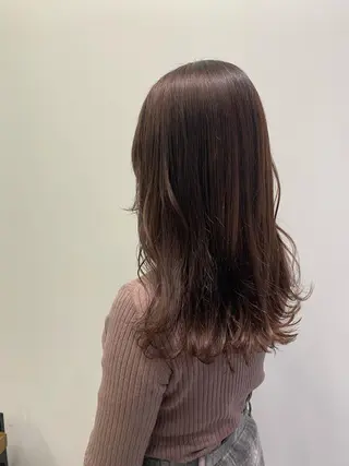 セミロング カラー ✨透明感カラー✨ 🦖佐々木未来🦕のヘアスタイル