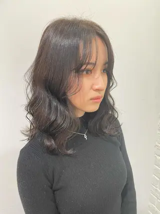 ロング カラー パーマ ヘアアレンジ メンズ キッズ ネイル マツエク・マツパ belta.🌱 安藝夏花🌻のヘアスタイル