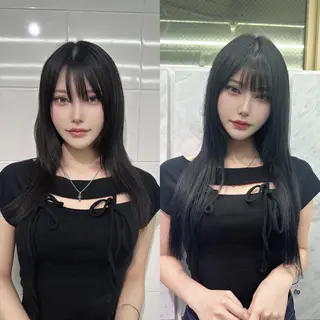 ロング カラー ヘアアレンジ 🎀プルエクステ みまひかる🎀のヘアスタイル