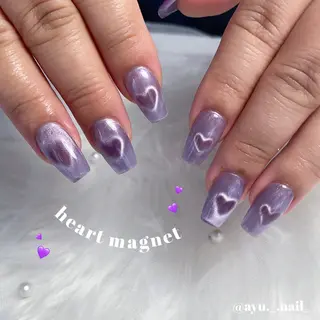 ネイル あゆ🎀/ワンホンネ イル/痛ネイルのネイルデザイン