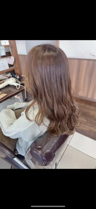 ロング カラー ヘアアレンジ 福見 美保のヘアスタイル