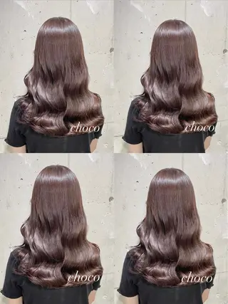 セミロング カラー ヘアアレンジ Ella所属・nana【艶髪】/ レイヤー/縮毛矯正のヘアスタイル