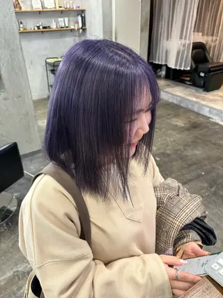 カラー fudge所属・MaisonHALU 松浦光咲のヘアスタイル