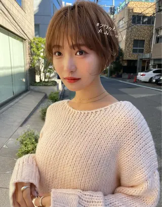 ショート SIGN店長中村 レイヤーカット募集のヘアスタイル